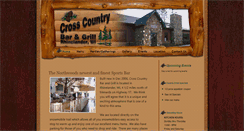 Desktop Screenshot of crosscountrybarandgrill.com