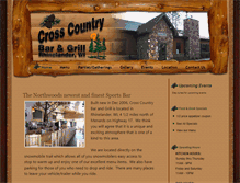 Tablet Screenshot of crosscountrybarandgrill.com